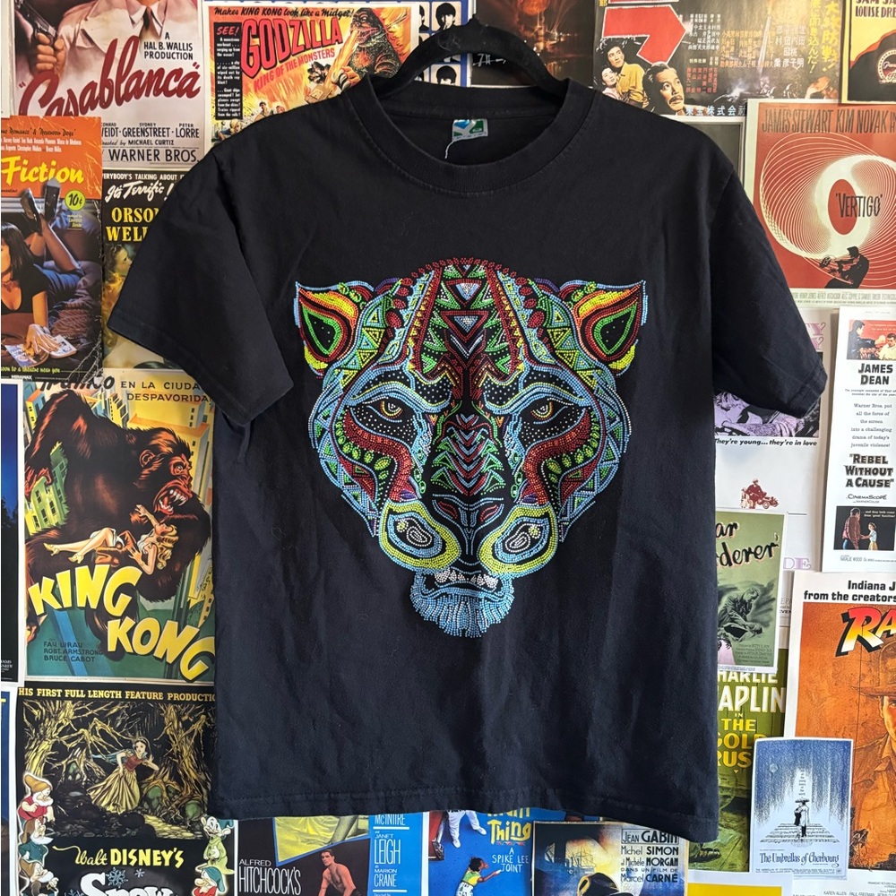 Black Graphic Tiger T-Shirt